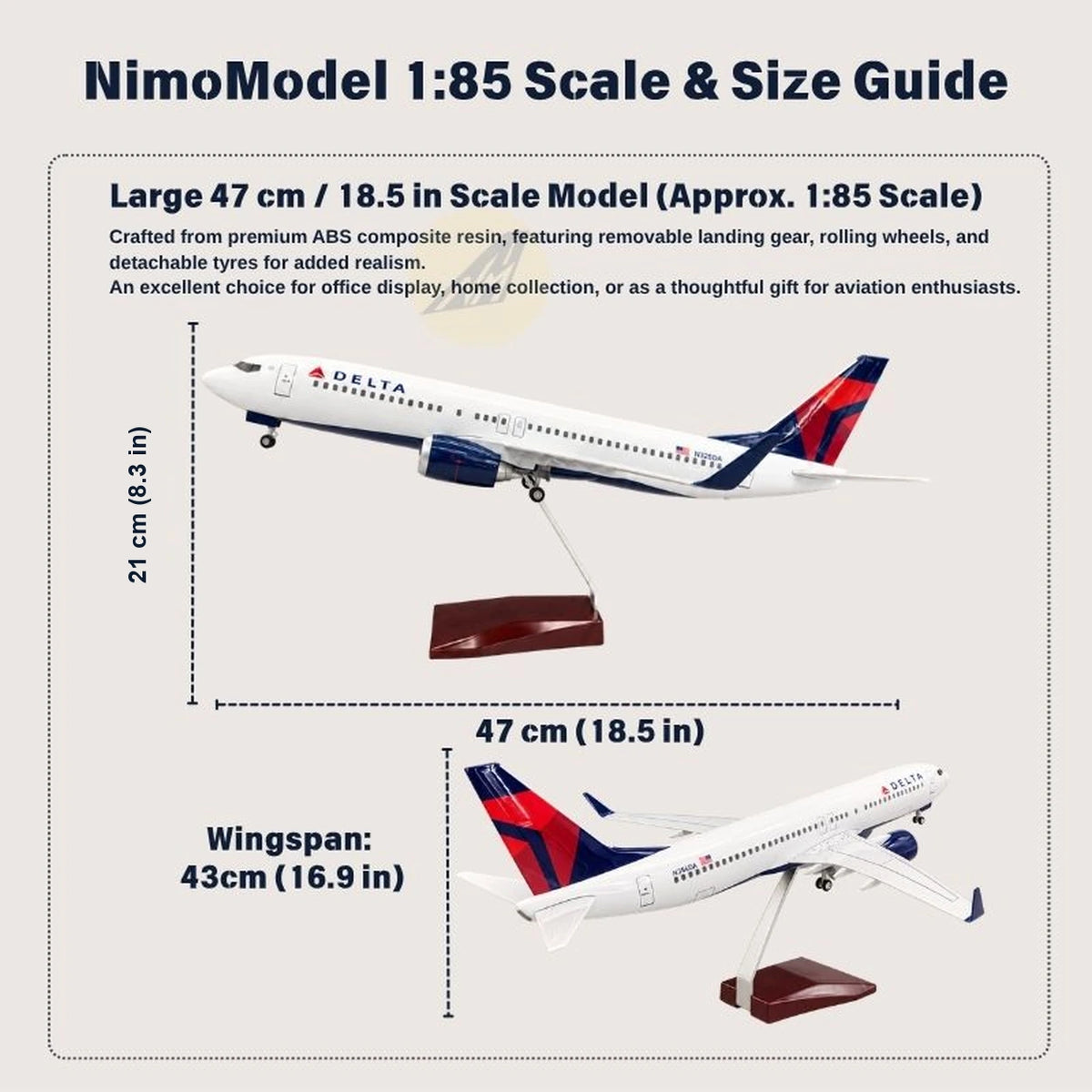 Product size and features guide