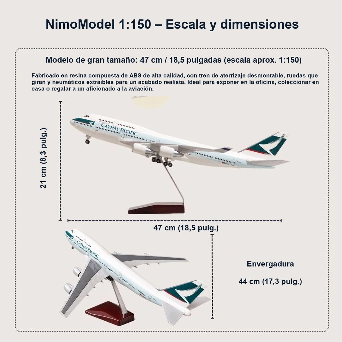 Guía de dimensiones y características del producto