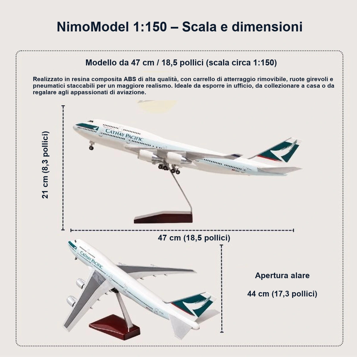 Guida alle dimensioni e alle caratteristiche del prodotto