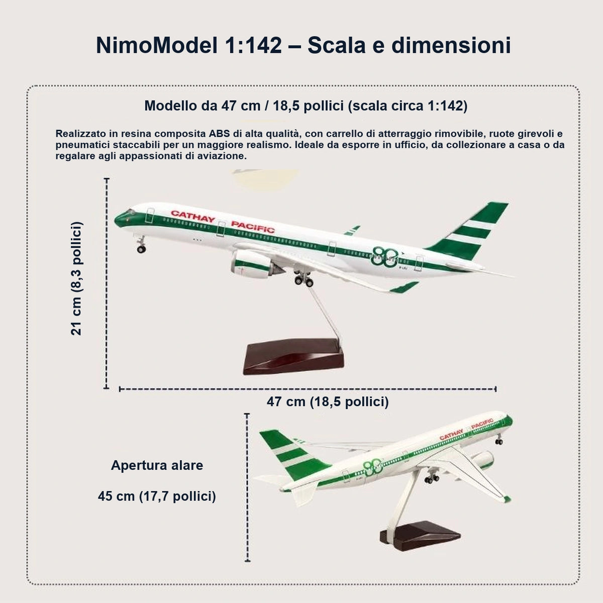 Guida alle dimensioni e alle caratteristiche del prodotto