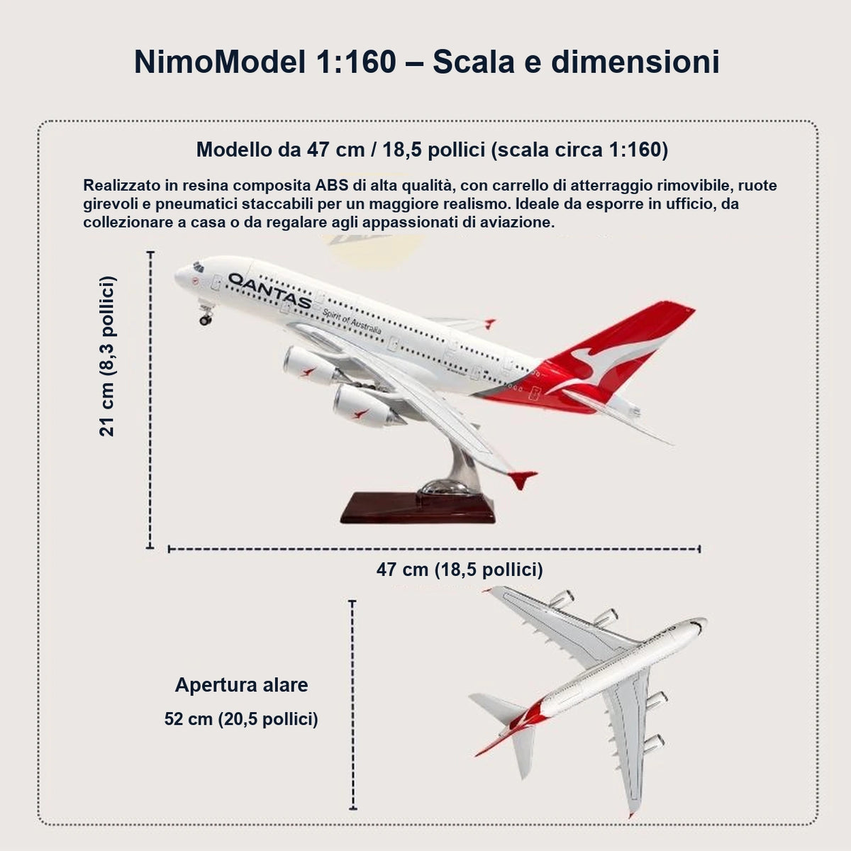 Guida alle dimensioni e alle caratteristiche del prodotto