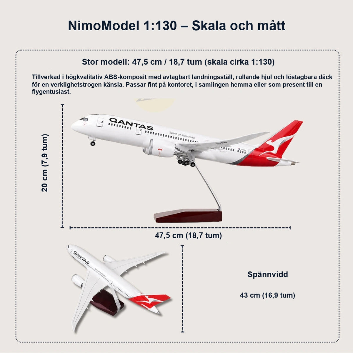 Guide till produktens mått och egenskaper
