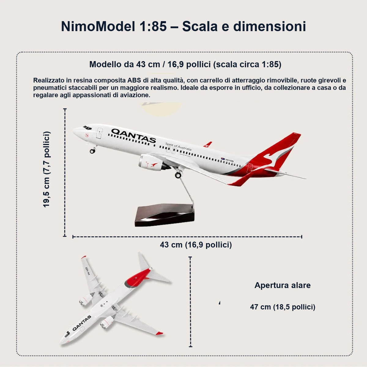 Guida alle dimensioni e alle caratteristiche del prodotto