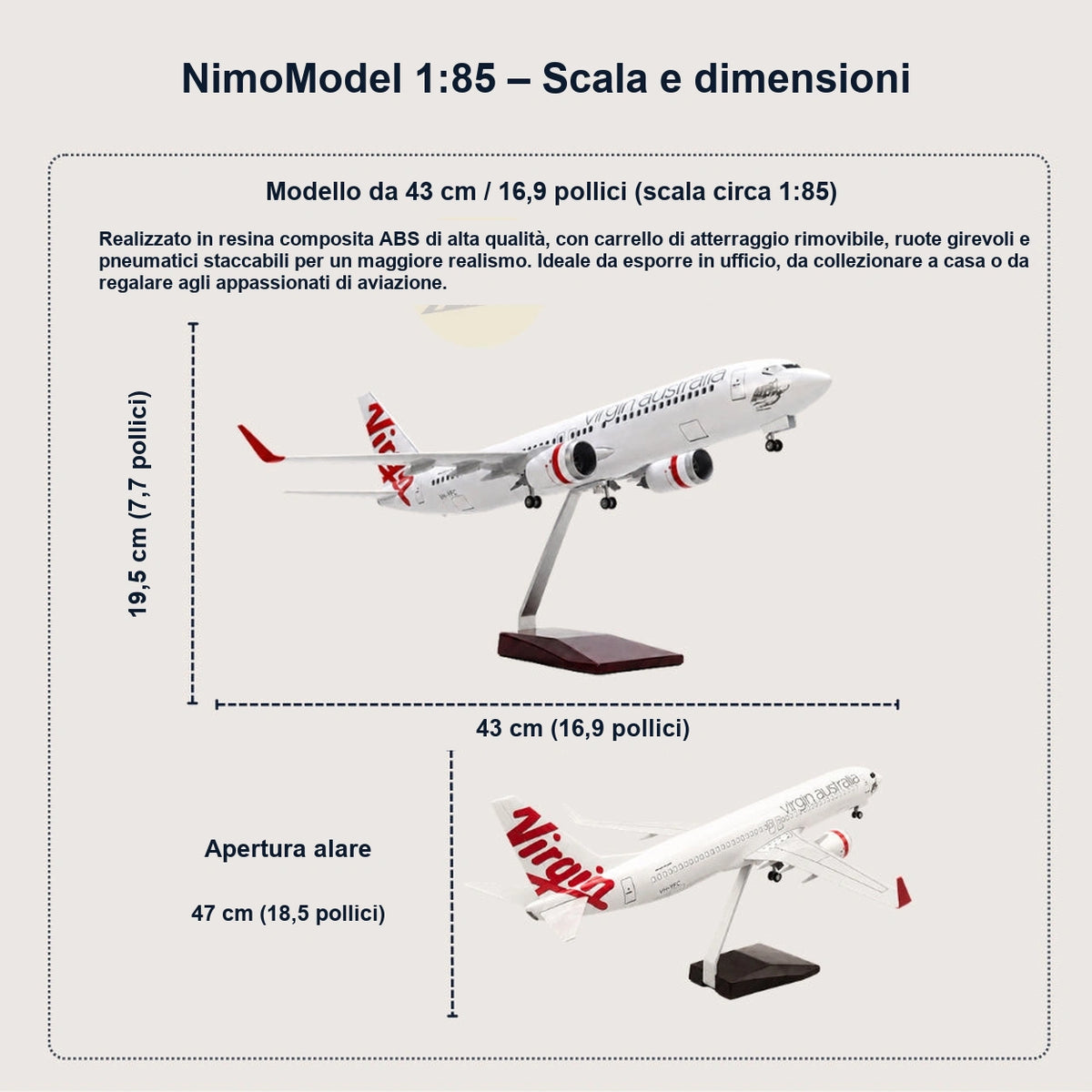 Guida alle dimensioni e alle caratteristiche del prodotto
