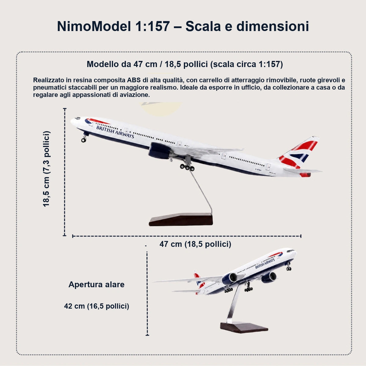 Guida alle dimensioni e alle caratteristiche del prodotto