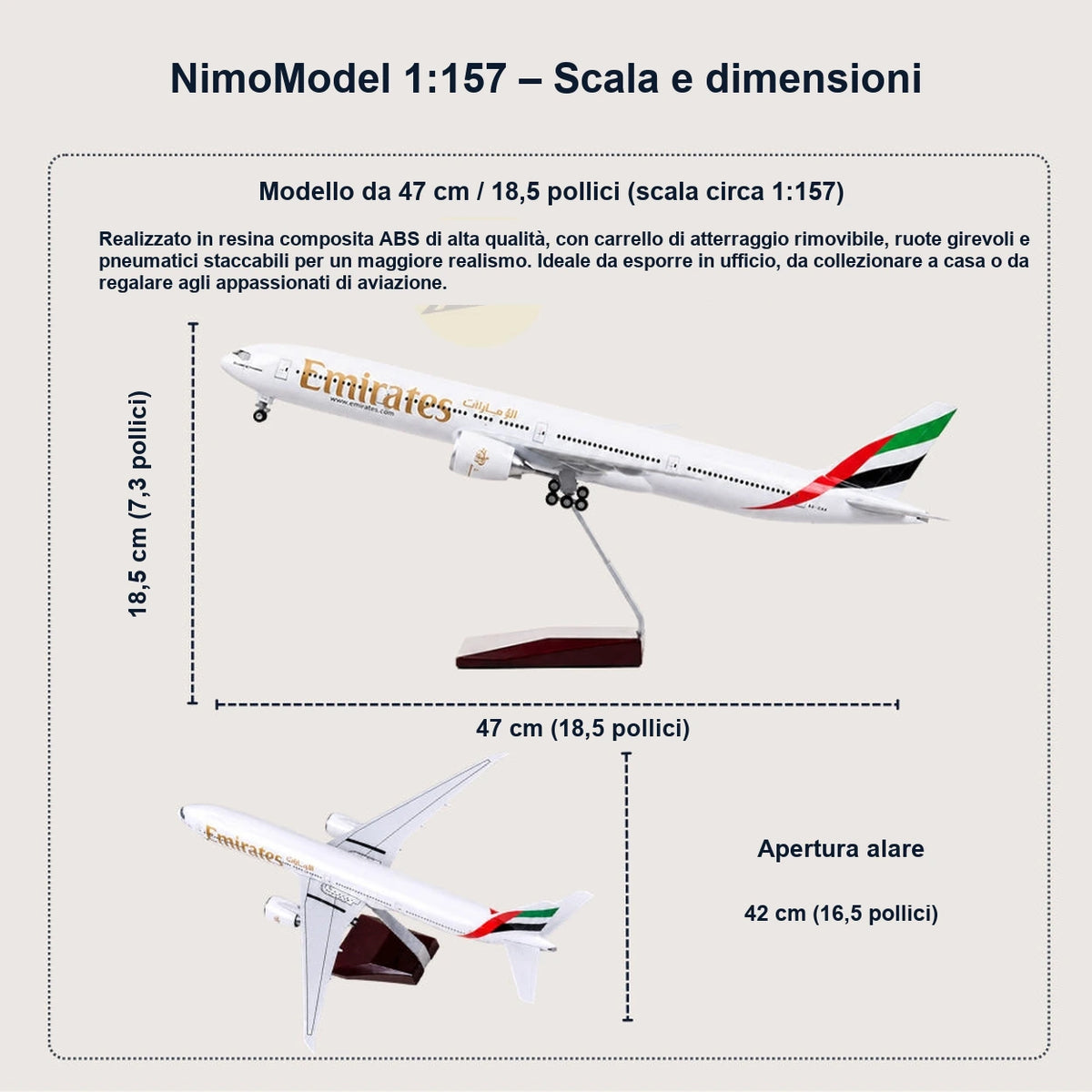 Guida alle dimensioni e alle caratteristiche del prodotto