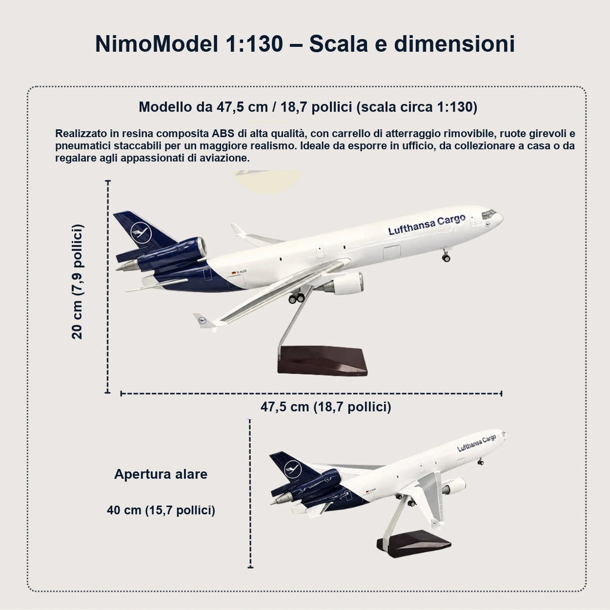 Guida alle dimensioni e alle caratteristiche del prodotto