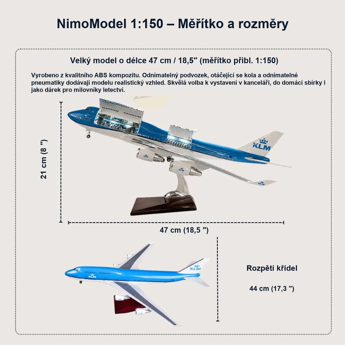 Průvodce rozměry a vlastnostmi produktu