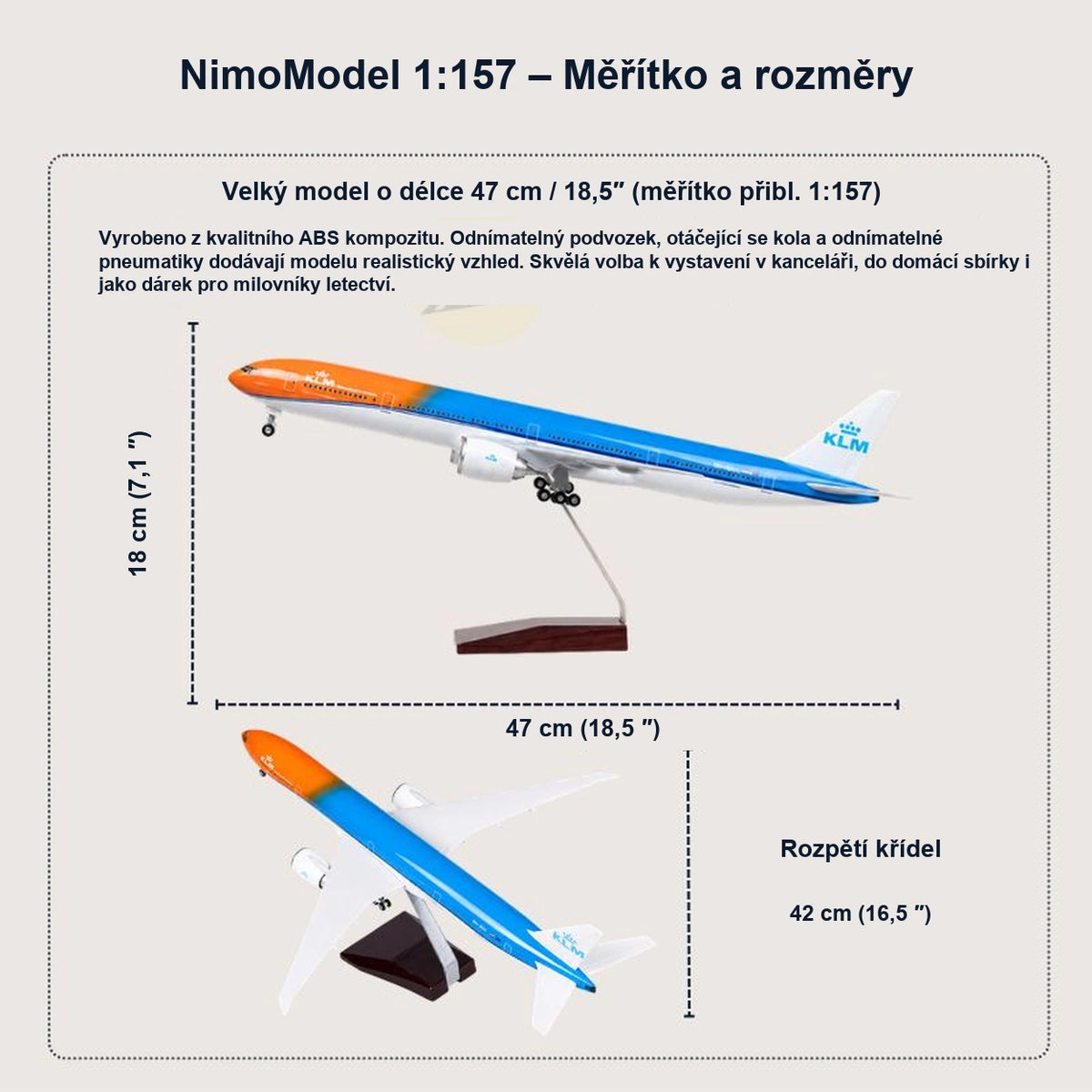 Průvodce rozměry a vlastnostmi produktu