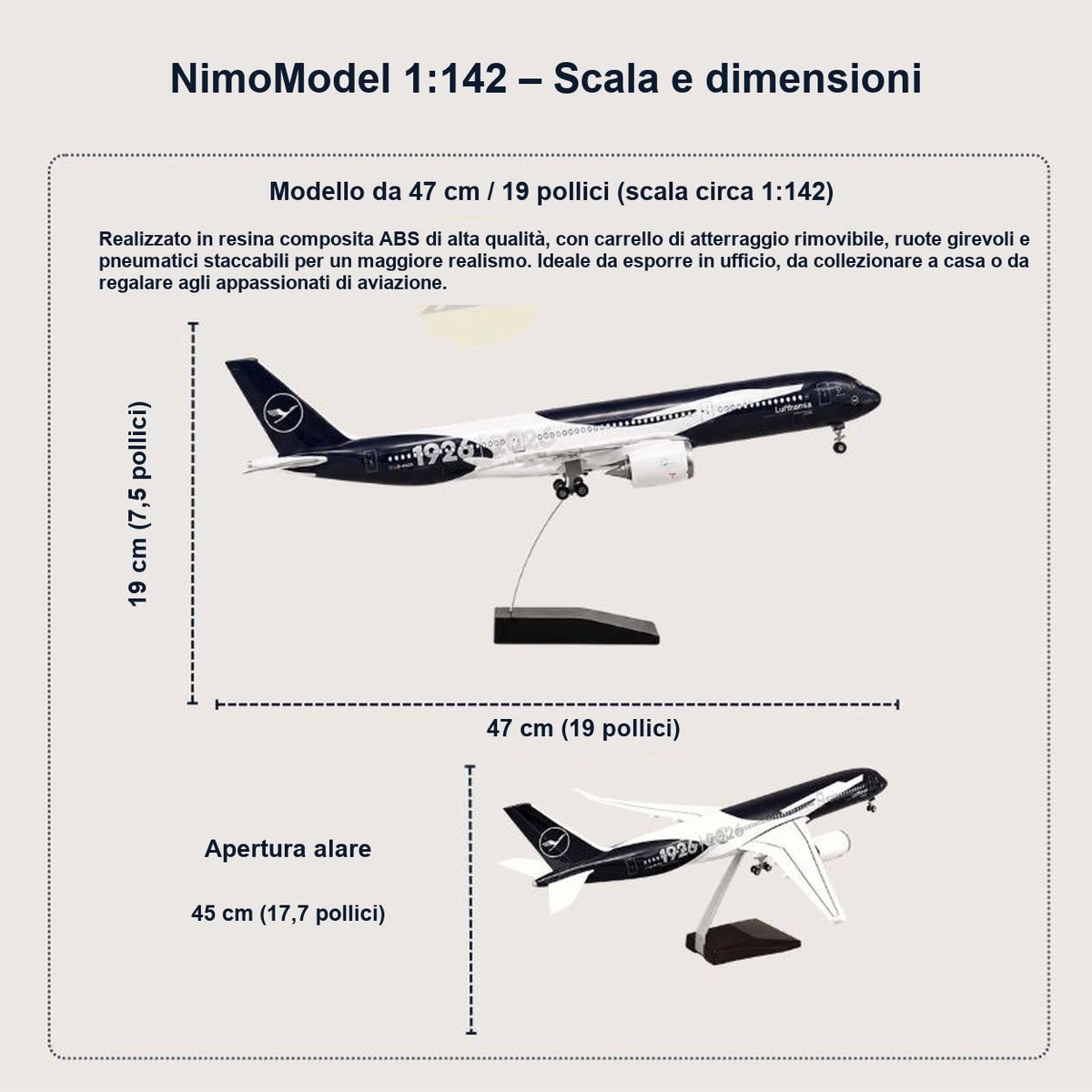 Guida alle dimensioni e alle caratteristiche del prodotto