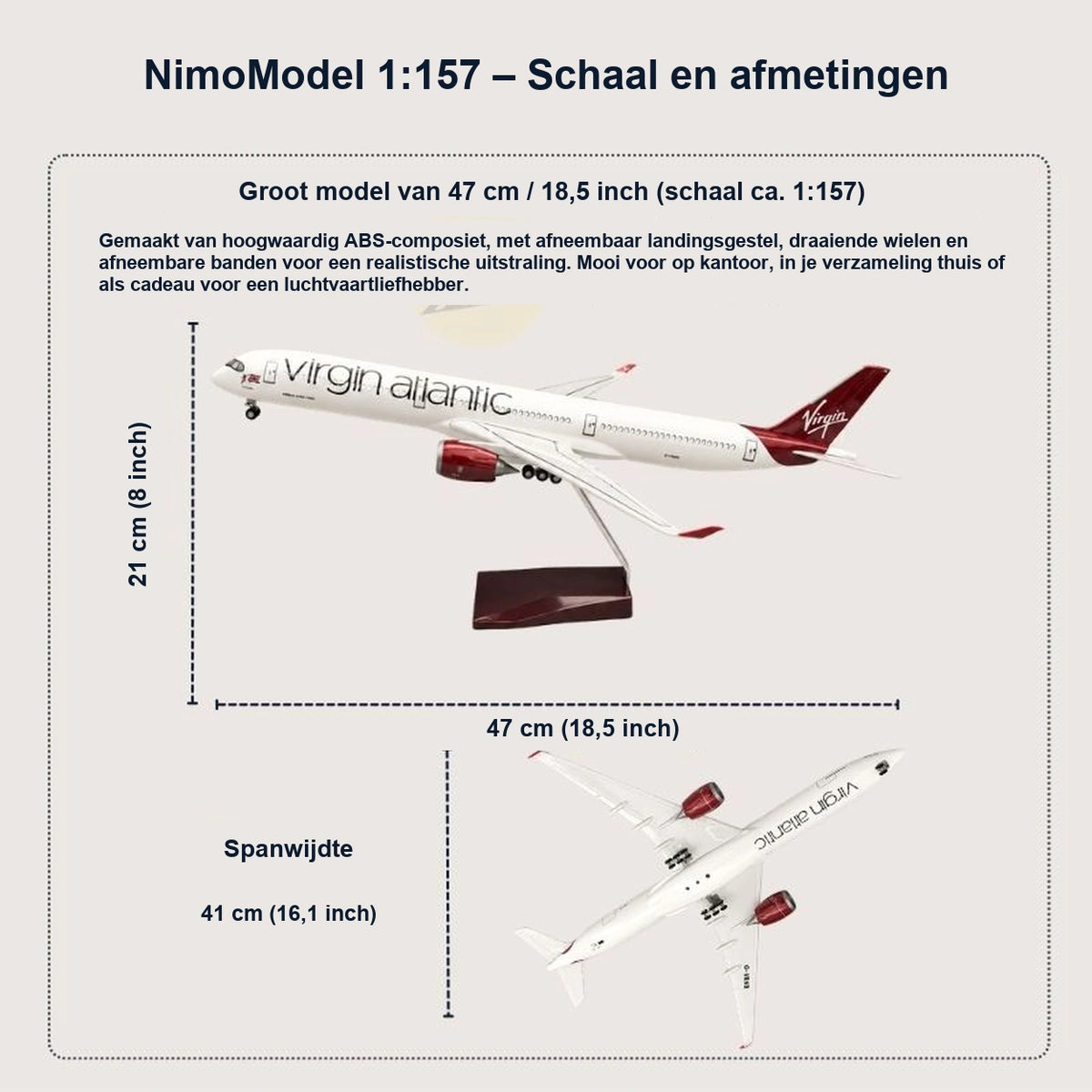 Virgin Atlantic Airbus A350-1000 – schaalmodel 1:157