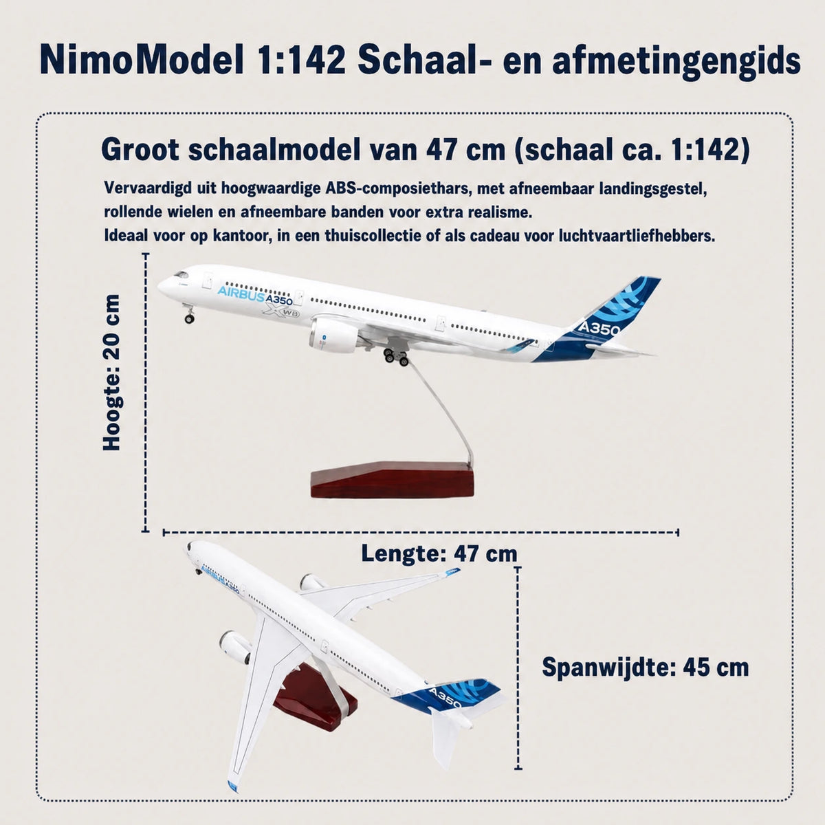 Schaalmodel Prototype Airbus A350 XWB 1:142