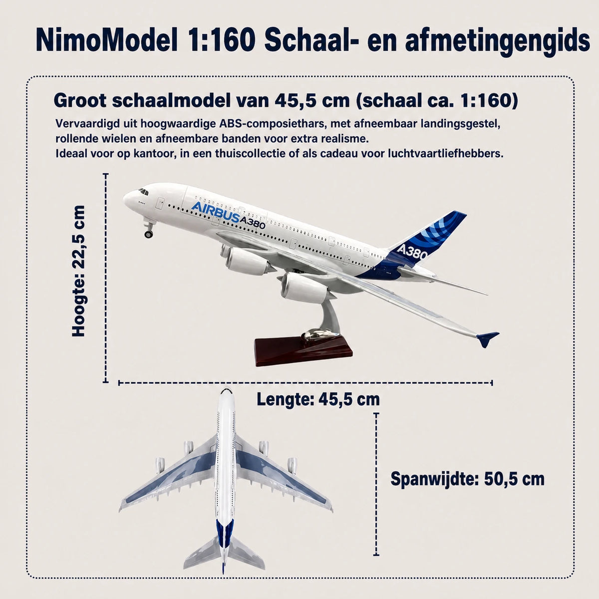 Schaalmodel Prototype Airbus A380 1:160