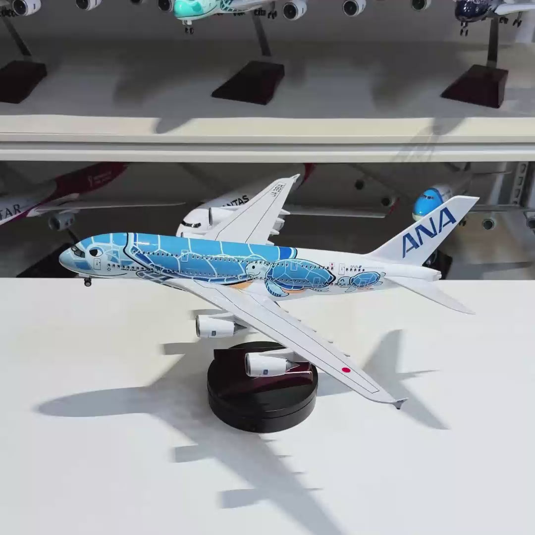 Video laden: ANA Airbus A380 Flying Honu – Modell im Maßstab 1:160
