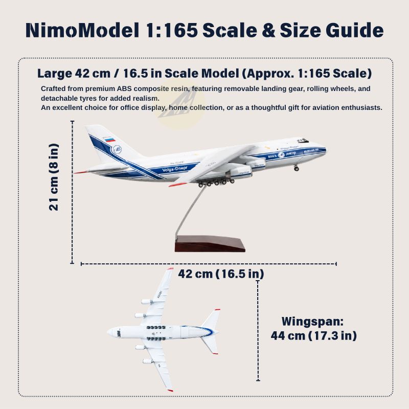 Modellino Antonov An-124 Ruslan in scala 1:165