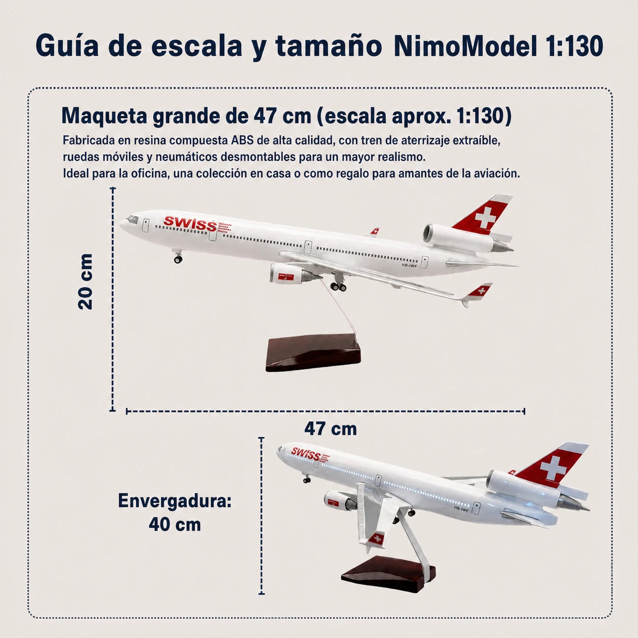 Modelo FedEx McDonnell Douglas MD-11 a escala 1:130