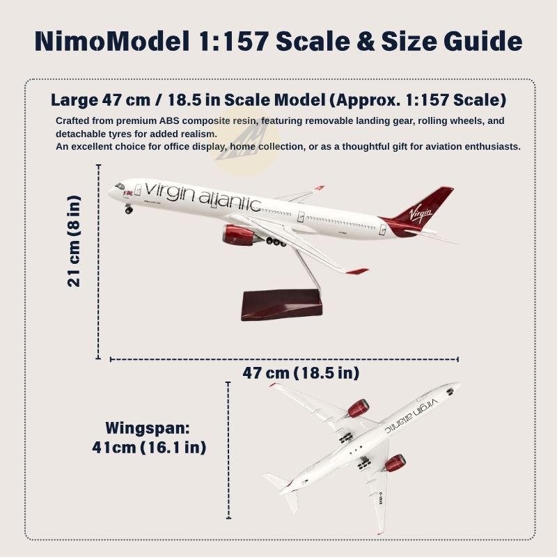 Virgin Atlantic Airbus A350-1000 1:157 Scale Model