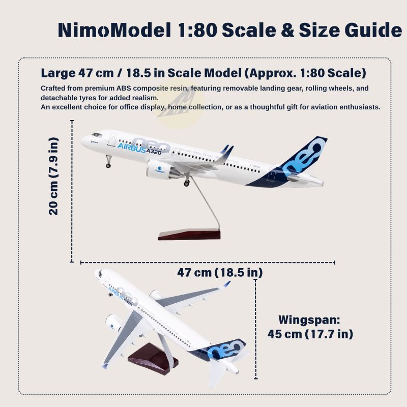 Modellino Prototipo Airbus A320neo in scala 1:80