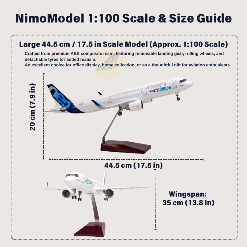 Modellino Prototipo Airbus A321neo in scala 1:100
